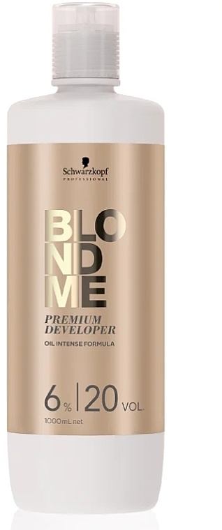 Kremowy utleniacz do włosów blond 6% - Schwarzkopf Professional Blondme Premium Developer 6% — Zdjęcie N2
