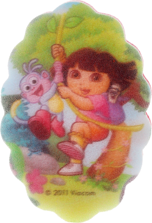 Gąbka do kąpieli dla dzieci Dora, 169-6 czerwona - Suavipiel Dora Bath Sponge — Zdjęcie N1