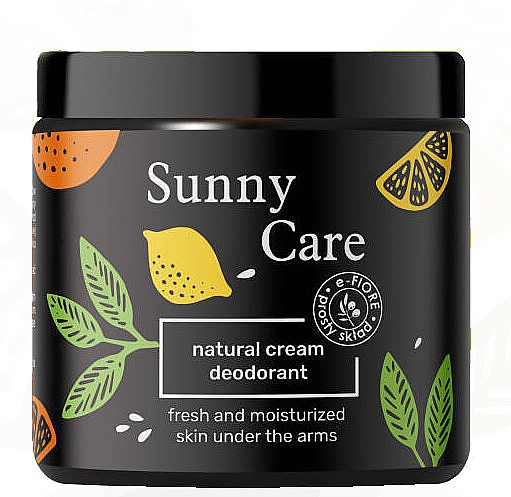 Naturalny dezodorant w kremie - E-Fiore Sunny Care Natural Cream Deodorant — Zdjęcie N1