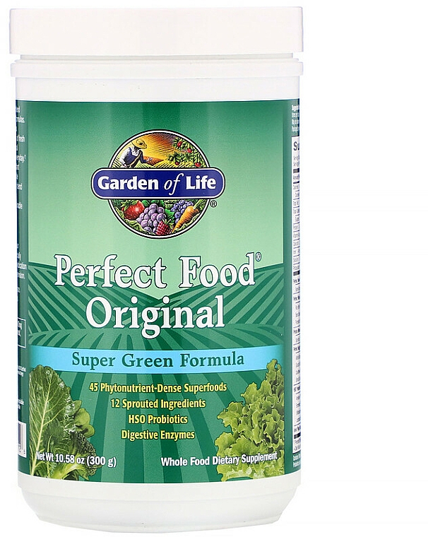 Zielone warzywa w proszku - Garden of Life Perfect Food Original  — Zdjęcie N1