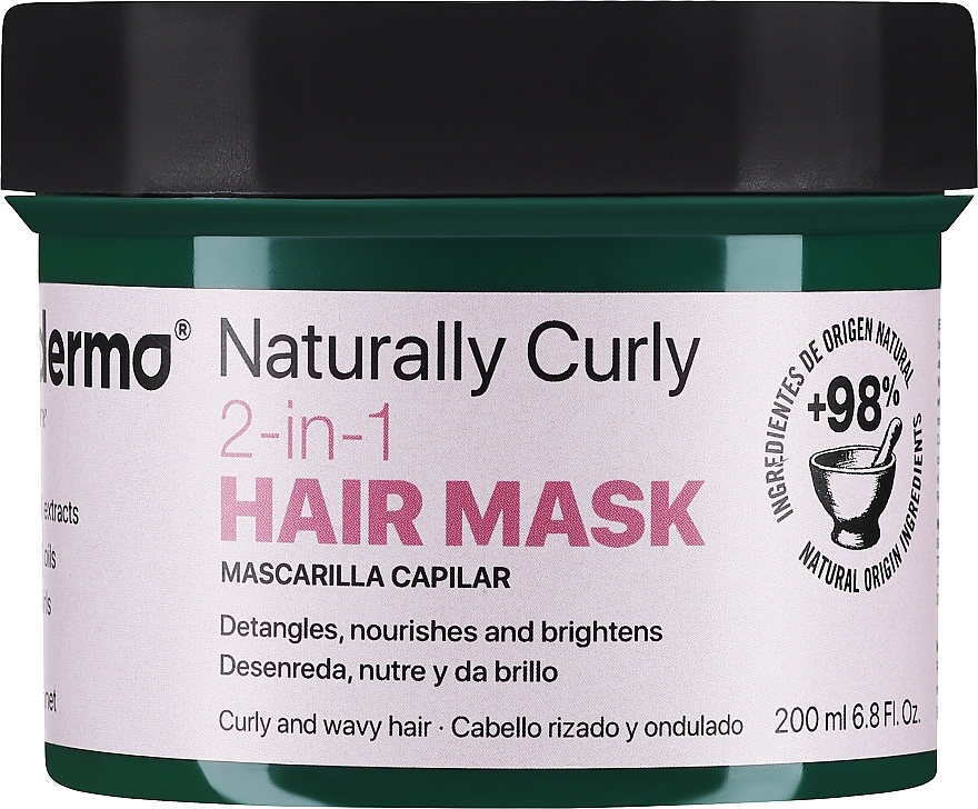 Maska do włosów kręconych 2 w 1 - Ecoderma Naturally Curly 2 In 1 Mask — Zdjęcie N1