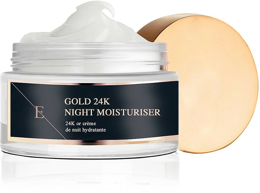 Nawilżający krem do twarzy na noc - Eclat Skin London 24k Gold Night Moisturiser — Zdjęcie N1