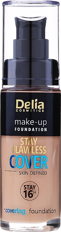 Podkład kryjący do twarzy - Delia Cosmetics Stay Flawless Cover — Zdjęcie N1