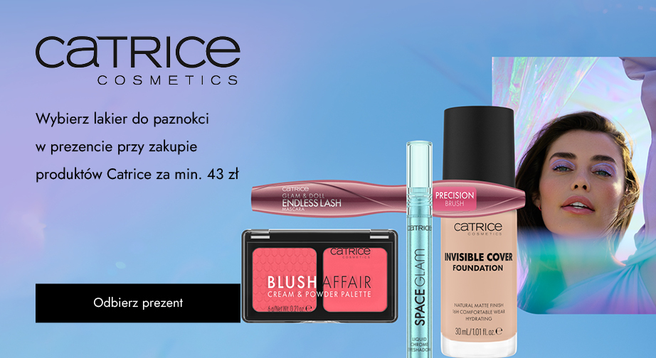 Wybierz lakier do paznokci w prezencie przy zakupie produktów Catrice za min. 43 zł.