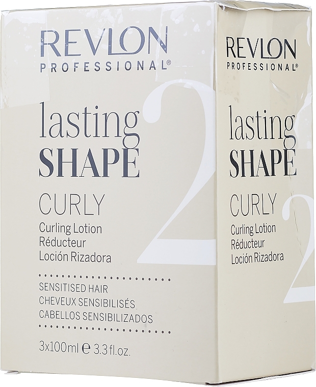 PRZECENA!  Zestaw do trwałej ondulacji włosów słabych - Revlon Professional Lasting Shape Curly 2 (lot/3 x 100 ml) * — Zdjęcie N2