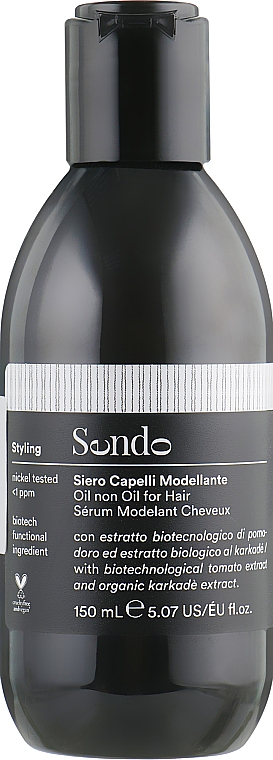 Modelujący olejek do włosów zapobiegający puszeniu - Sendo Styling Oil Non Oil