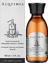 Olejek do ciała z rumiankiem, rozmarynem i jałowcem - Alqvimia Chamomile Rosemary And Juniper Body Oil — Zdjęcie N2