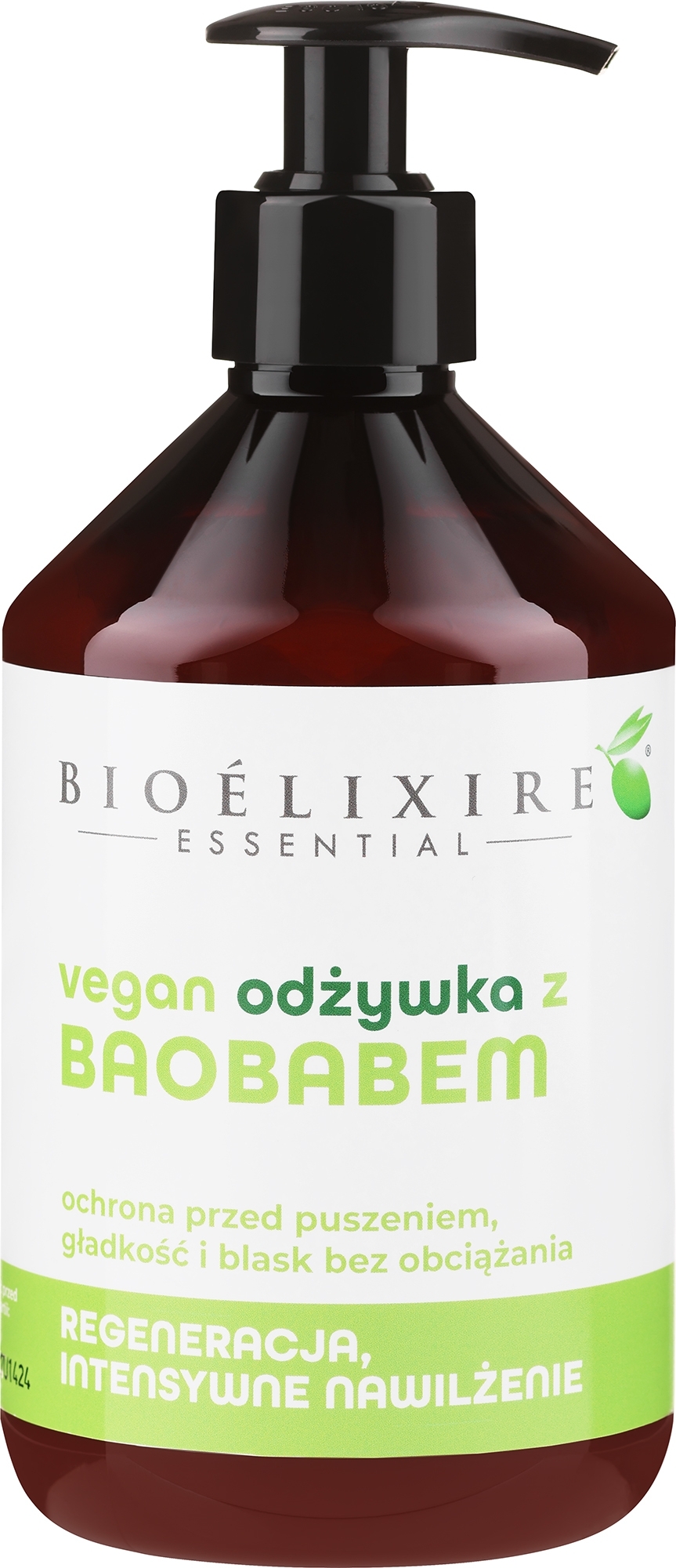 Wegańska odżywka nawilżająca do włosów Intensywne nawilżenie i elastyczość - Bioelixire Baobab Conditioner — Zdjęcie 500 ml