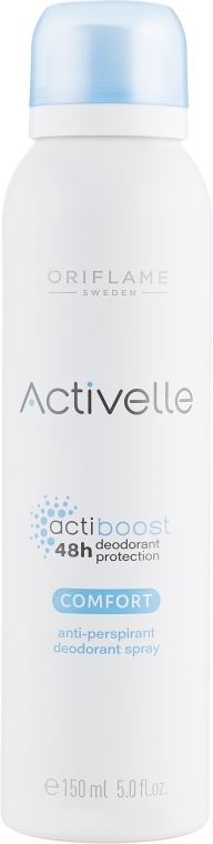 Antyperspirant w sprayu z kompleksem ochronnym - Oriflame Activelle Actiboost Comfort Anti-Perspirant Deodorant Spray