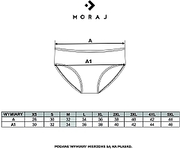 Majtki damskie koronkowe, miętowe - Moraj — Zdjęcie N2