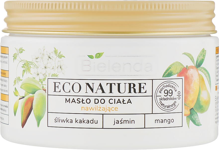 Nawilżające masło do ciała - Bielenda Eco Nature Kakadu Plum, Jasmine and Mango 