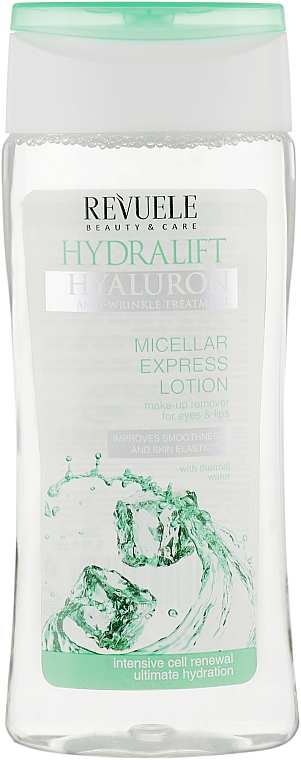 Ekspresowy płyn micelarny do demakijażu - Revuele Hydralift Hyaluron Micellar Express Lotion — Zdjęcie N1