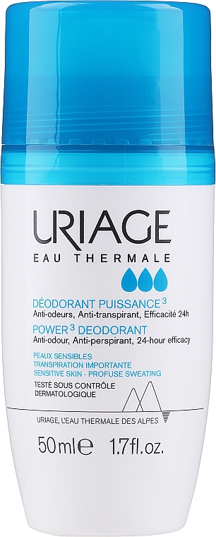 Dezodorant-antyperspirant w kulce - Uriage Power 3 Deodorant