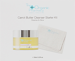 Kup Zestaw - The Organic Pharmacy Carrot Butter Cleanser Starter Kit (f/butter/10ml + cloth/1pcs)