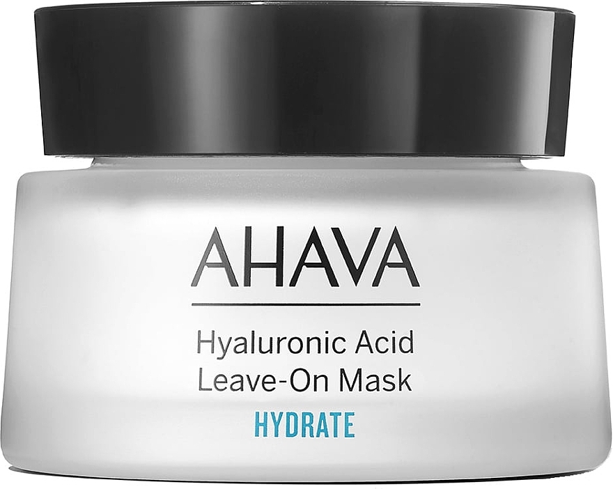 Maseczka do twarzy z kwasem hialuronowym bez spłukiwania - Ahava Hyaluronic Acid Leave On Mask (próbka) — Zdjęcie N1