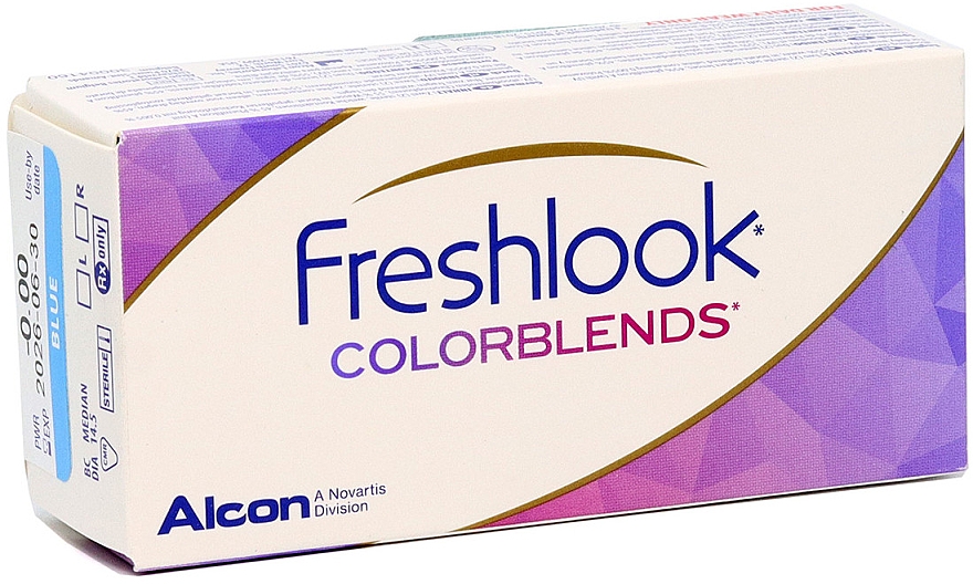 Kolorowe soczewki kontaktowe, 2 szt., true sapphire - Alcon FreshLook Colorblends