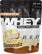 Białko serwatkowe Sernik waniliowy - Efectiv Nutrition Whey Protein Vanilla Cheesecake — Zdjęcie N1