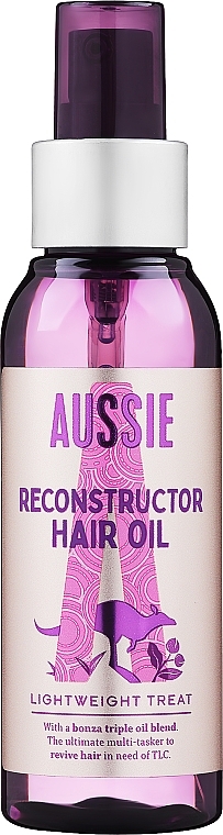 Odbudowujący olejek do włosów - Aussie 3 Miracle Oil Reconstructor — Zdjęcie N1