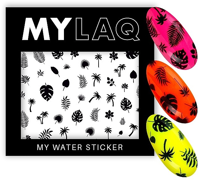 Naklejki na paznokcie Letnie rośliny - MylaQ My Summer Plants Water Sticker — Zdjęcie N1