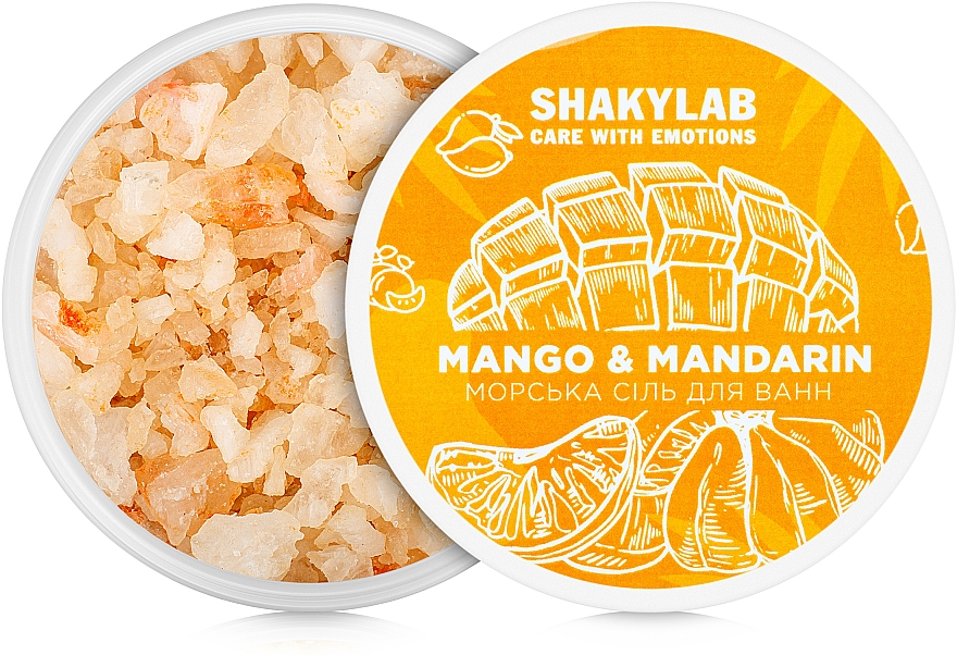 Sól do kąpieli, Mango i mandarynka - SHAKYLAB Natural Bath Salt — Zdjęcie N2