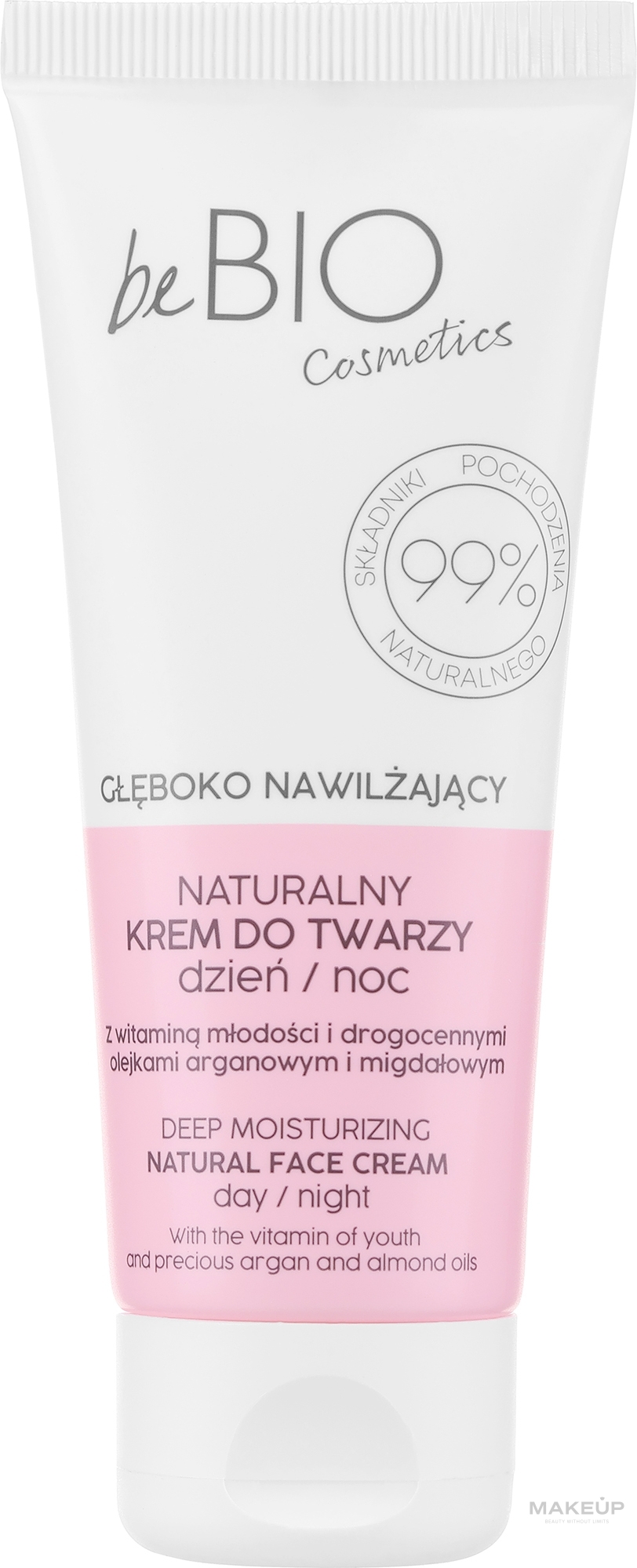 Nawilżający krem do twarzy - BeBio Natural Day/Night Moisturizing Face Cream — Zdjęcie 75 ml