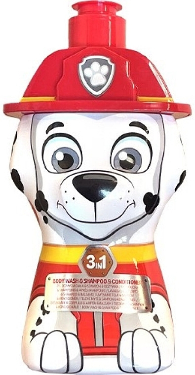 Szampon-żel 3w1 Sky Marshall - Air-Val International Paw Patrol Marshall Body Wash & Shampoo & Conditioner — Zdjęcie N1