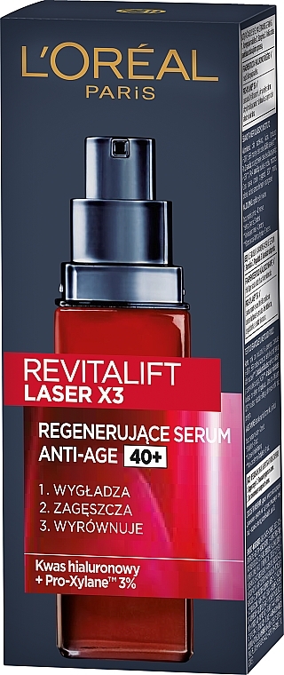 Regenerujące serum anti-age do twarzy - L'Oreal Paris Revitalift Laser X3 — Zdjęcie N4