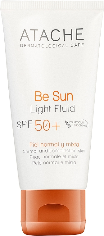 Fluid przeciwstarzeniowy chroniący przed słońcem - Atache Be Sun Light Fluid SPF 50+ — Zdjęcie N1