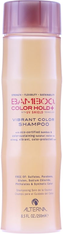Szampon do włosów farbowanych Ekstrakt z bambusa i filtr UV - Alterna Bamboo UV Color Protection Vibrant Color Shampoo