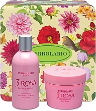 L'Erbolario Acqua Di Profumo 3 Rosa - Zestaw (cr 200 ml + sh/gel 250 ml) — Zdjęcie N2