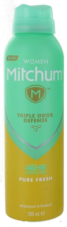 Antyperant-dezodorant w sprayu - Mitchum Women Pure Fresh Triple Odor Defense Pure Deodorant Spray  — Zdjęcie N1