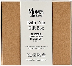 Zestaw - Mums With Love Bath Trio Gift Box (sh/250ml + cond/250ml + sh/gel/250ml) — Zdjęcie N1