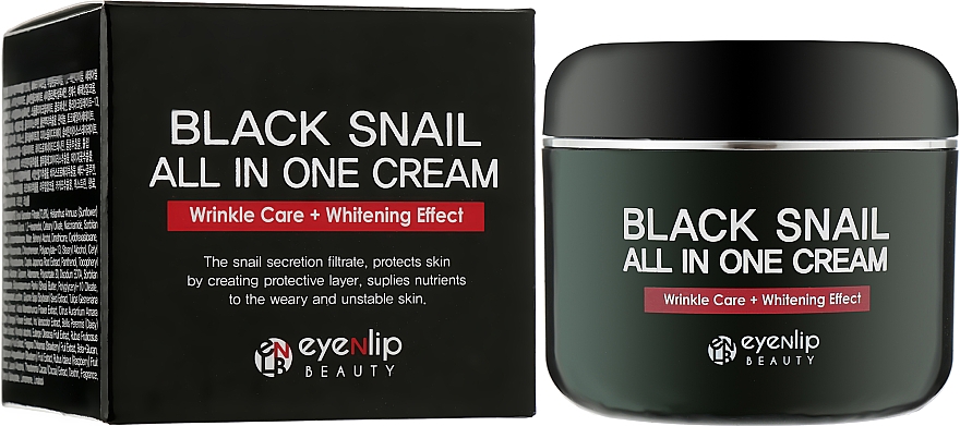 Krem rewitalizujący z czarnym ślimakiem - Eyenlip Black Snail All In One Cream — Zdjęcie N4