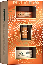 Zestaw upominkowy - Nuxe Honey Lover Gift Set (b/oil/200ml + b/scr/175ml + candle/70g) — Zdjęcie N2