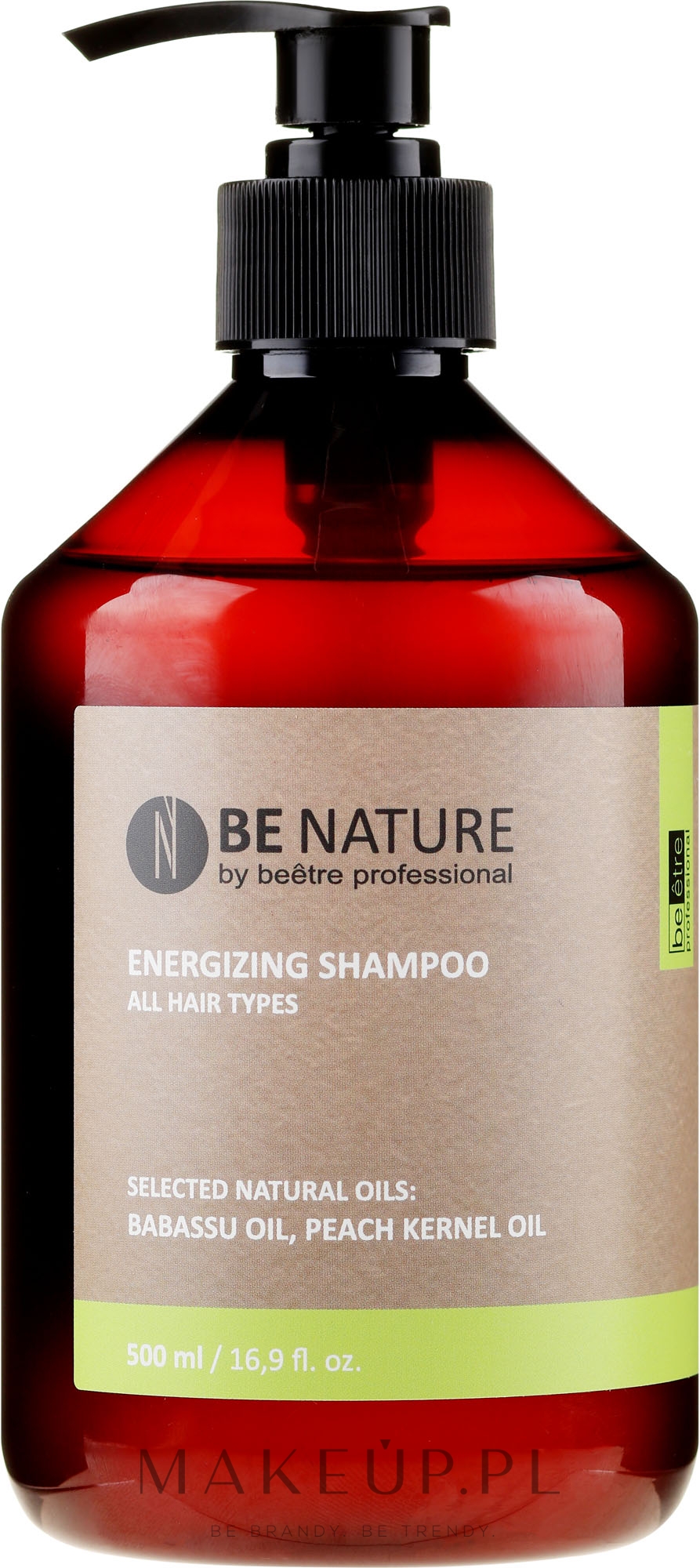 Energizujący szampon do codziennego stosowania do każdego rodzaju włosów - Be être Be Nature — Zdjęcie 500 ml