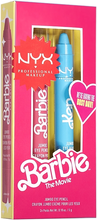 Zestaw do makijażu oczu - NYX Professional Makeup Barbie Limited Edition Collection Jumbo Eye Pencil (eye/pencil/2x5g) — Zdjęcie N1