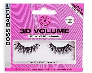 Sztuczne rzęsy - BH Cosmetics 3D Volume Faux Mink Lashes Boss Baddie  — Zdjęcie N1