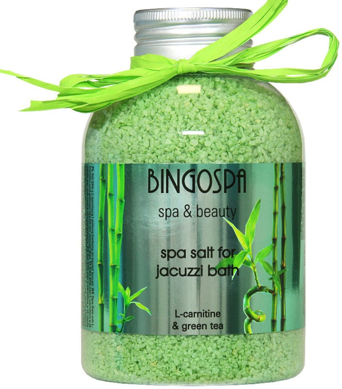 Sól do kąpieli Zielona herbata - BingoSpa Salt Bath Jacuzzi Green Tea — Zdjęcie N1