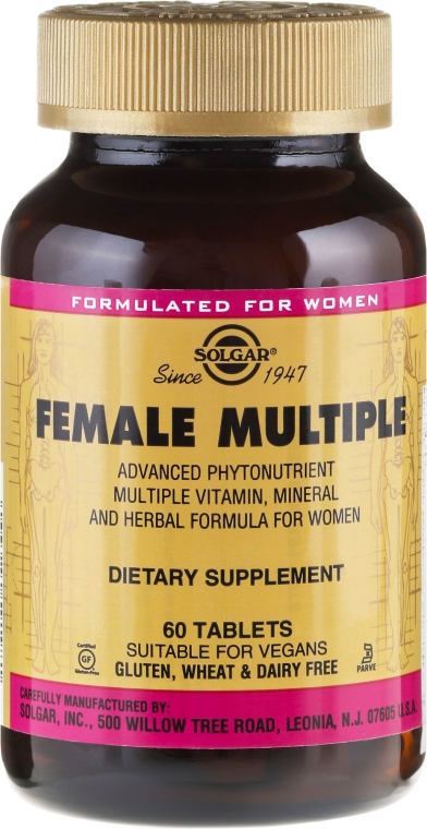 Kompleks witamin dla kobiet - Solgar Female Multiple — Zdjęcie N1