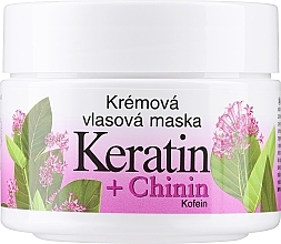 Kremowa maska do włosów - Bione Cosmetics Keratin + Quinine Cream Hair Mask — Zdjęcie N1