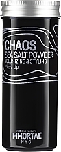 Wosk w pudrze nadający objętość i stylizację włosów - Immortal Nyc Chaos Sea Salt Powder — Zdjęcie N1