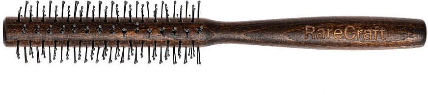 Drewniana szczotka do włosów i brody, ciemna - RareCraft  — Zdjęcie N1