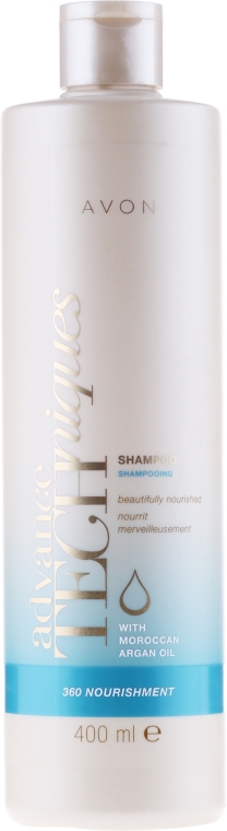 Szampon do włosów Pełne odżywienie - Avon Advance Techniques 360 Nourish Moroccan Argan Oil Shampoo — Zdjęcie N2