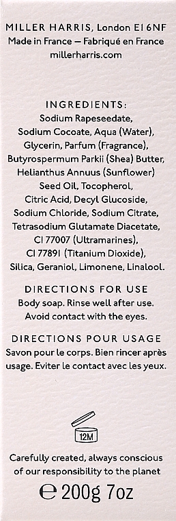 Miller Harris Tea Tonique Soap - Perfumowane mydło do ciała — Zdjęcie N3