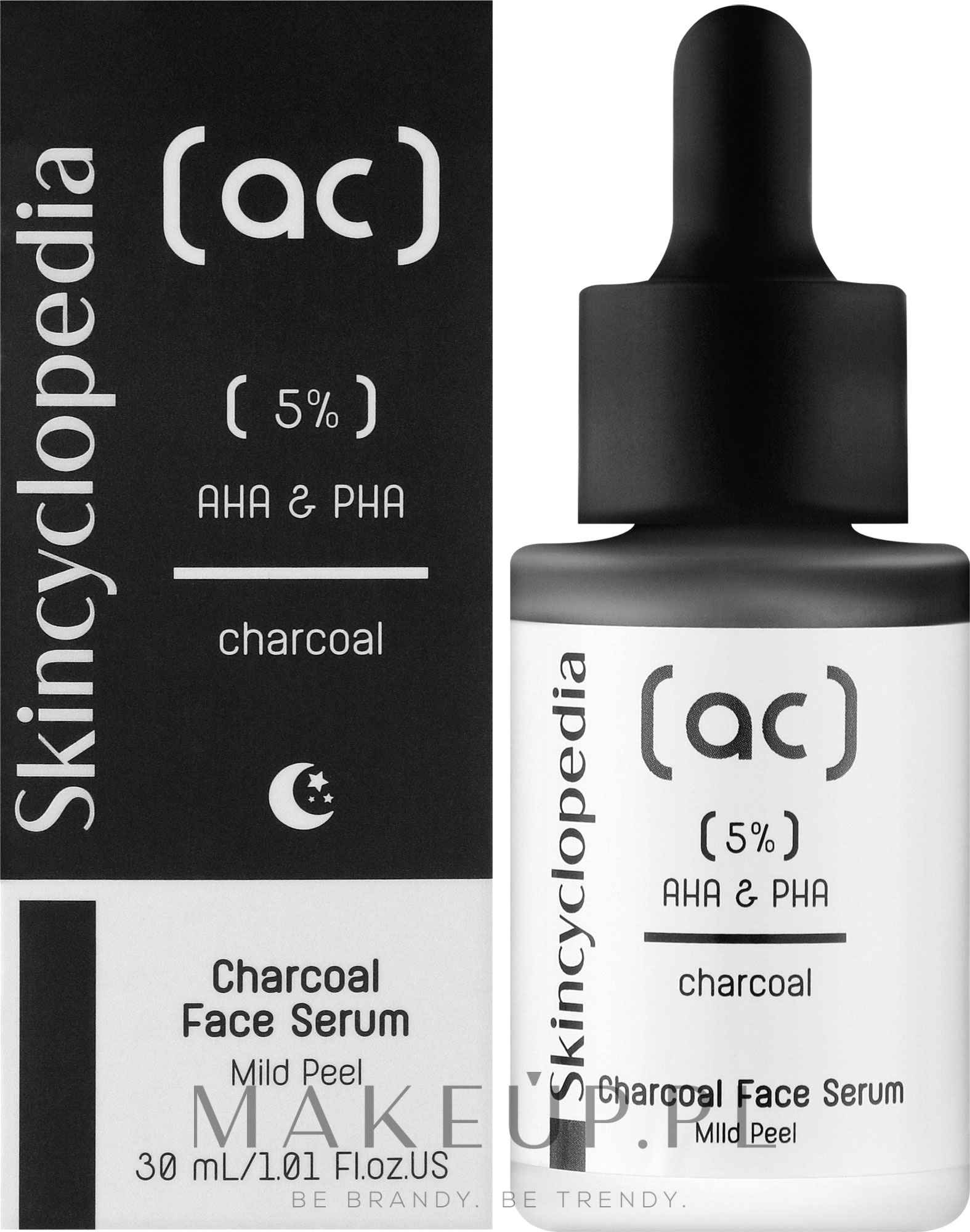 Serum do twarzy z 5% kompleksem AHA + PHA - Skincyclopedia Charcoal 5% AHA + PHA Complex — Zdjęcie 30 ml