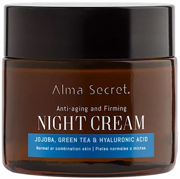 Przeciwzmarszczkowy krem na noc do skóry mieszanej i normalnej - Alma Secret Anti-aging and Firming Night Cream — Zdjęcie N1