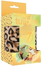 Turban do suszenia włosów, lampart - W7 Turban Hair Drying Leopard — Zdjęcie N2