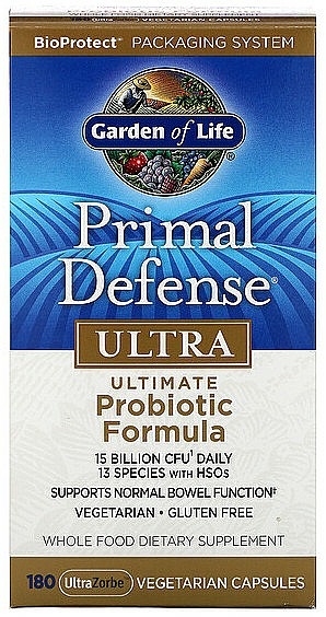 Probiotyk wspomagający zdrowe trawienie - Garden of Life Primal Defense® ULTRA  — Zdjęcie N1