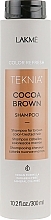 Kup Szampon odświeżający kolor włosów brązowych - Lakmé Teknia Cocoa Brown Shampoo