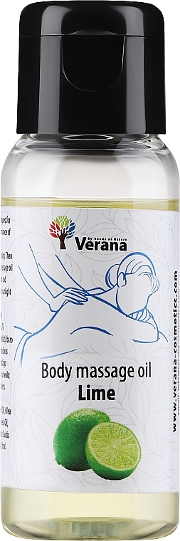Olejek do masażu ciała Lime - Verana Body Massage Oil — Zdjęcie N1